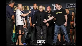 Bellator NYC Weigh-ins: Chael Sonnen vs. Wanderlei Silva Staredown - MMA Fighting