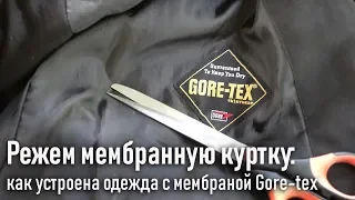 Режем мембранную куртку: как устроена одежда с мембраной гортекс (gore-tex)+лайфхак