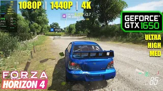 GTX 1650 | Forza Horizon 4 - 1080p, 1440p, 4K