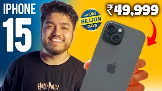 iPhone 15 at ₹50k🔥 iPhone 15,14,13 Big Price drop Flipkart BBD sale 2024🔥