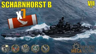 Scharnhorst B 7 Kills & 192k Damage | World of Warships Gameplay