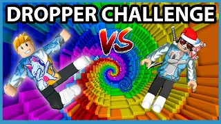 Roblox Rainbow Dropper Challenge VS my Nephew