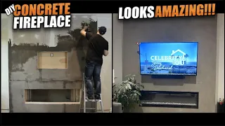 BUILDING A CONCRETE FIREPLACE the EASY way!!