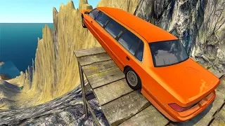 Beamng drive - Mount Dirtshark High Speed Cliff Car Jumps