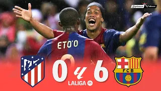 Atlético de Madrid 0 x 6 Barcelona ● La Liga 06/07 Extended Goals & Highlights HD