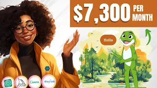 Make $7,300 Per Month Creating AI Kids Learning Videos