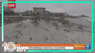 Strong storm system brings coastal flooding