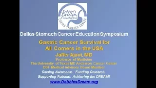 Dallas Stomach Cancer Education Symposium - Gastric Cancer Survival for All Comers in the USA