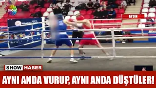 Aynı anda vurup, aynı anda düştüler!