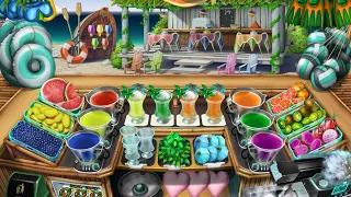 Cooking Fever - Paradise Cocktail Bar Level 40 🍹💗 (3 Stars/Orders Memorized)