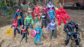 Marvel Avengers Super Hero Story:Venom,Iron Man,Super Man,Spider Man,Thanos,Captain America,Hulk