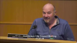 Hutchinson City Council Meeting November 27th, 2018