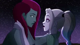 Harley Quinn - Ivy and Harley sleep and kiss each other..