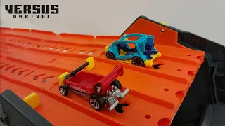 DRAGGIN' WAGON VS KICK KART - Hot Wheels Drag Race