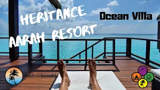 Heritance Aarah MALDIVES 5* Luxury Resort ⭐ | OCEAN VILLA HD | Room Tour: Ocean Villa | Raa Atoll