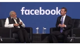 PM Narendra Modi at Facebook Townhall with Mark Zuckerberg | Full Interview