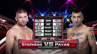 Bloody Fight  Кровавый бой  UFC 160   Jeremy Stephens vs Estevan Payan