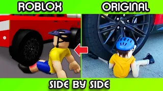 SML Movie vs SML ROBLOX: Jeffy Breaks His Leg + Doctor Jeffy ! Side by Side