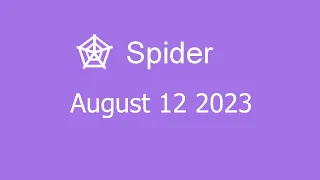 Microsoft Solitaire Collection - Spider - August 12 2023