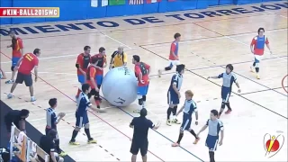 SOUTH KOREA vs JAPAN vs SPAIN   KIN BALL® WORLD CUP 2015 MALE #11