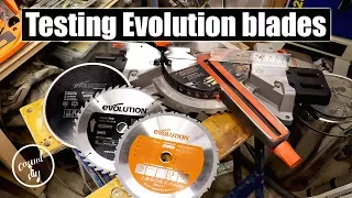 Testing Evolution blades on R255SMS sliding mitre saw - are they any good?