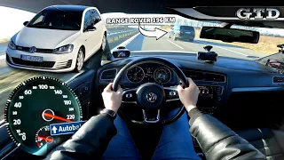 2016 VW Golf VII GTD (184 KM) | V-MAX, 0-100, 100-200 km/h. Prezentacja i próba autostradowa.