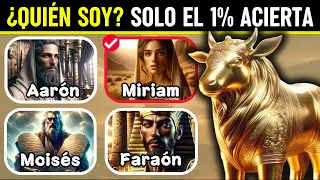 🙏 ¿QUIÉN SOY LIBRO DE ÉXODO? 14 Personajes Bíblicos a Través de sus Historias ⛪️ | QUIZ BÍBLICO