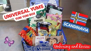 Scandinavia UNIVERSAL YUMS Subscription Box Unboxing & Taste Test | November 2021 Yum-Yum Box