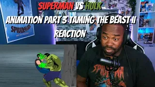 Superman Vs Hulk Animation Part 3  Taming The Beast II REACTION