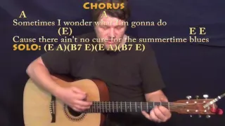 Summertime Blues (Eddie Cochran) Strum Guitar Cover Lesson with Chords/Lyrics