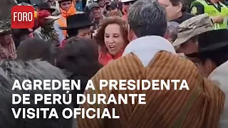 Mujer ataca a presidenta de Perú, Dina Boluarte - Las Noticias