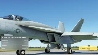 Microsoft Flight Simulator BOEING F/A 18E/F SUPER HORNET LAKV to LAKU PC Version