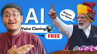 Voice Clone AI Free: Sound like Modiji, Arijit Singh, etc | AI Voice Cloning Using RVC Model | RVC