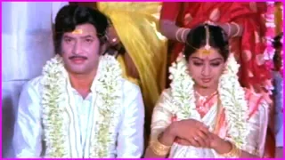 Super Star Krishna And Sridevi Marriage Scene - Bangaru Bhoomi Movie