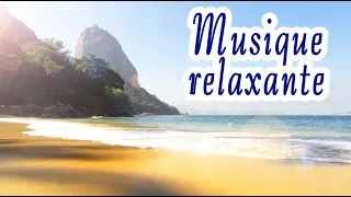 Musique relaxante, piano & océan calme. Mer & cri de mouettes-vagues, zen/camping-bungalow mer-plage