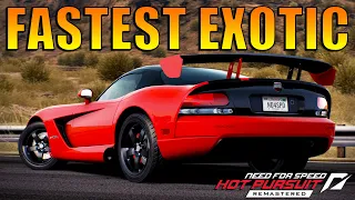 NFS Hot Pursuit Remastered - Fastest Exotic Car (DODGE Viper SRT10 ACR Performance Review)