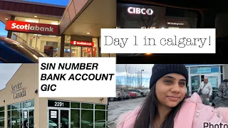 Day 1 in canada🇨🇦| SIN NUMBER, GIC AND BANK ACCOUNT INFORMATION |