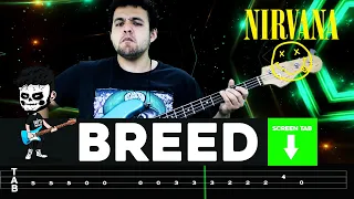 【NIRVANA】[ Breed ] cover by Dotti Brothers | LESSON | BASS TAB