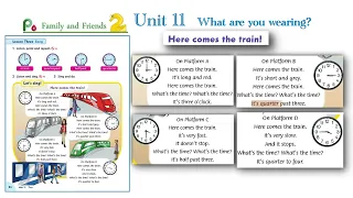 Song in Family and friends Level 2 Unit 11 _ Here comes the train! | Let's sing karaoke!