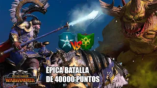 EL TZAR BORIS 40000 PUNTOS ÉPICO DUELO ENTRE KISLEV Y NURGLE  BATALLA TOTAL WAR WARHAMMER 3 #498