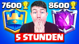 😱🏆7600 AUF 8600 TROPHÄEN in 5 STUNDEN? | Clash Royale Deutsch