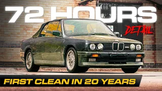 Barn Find BMW E30 M3 Convertible Meguiar's Detail - First Deep Clean in 20 Years!