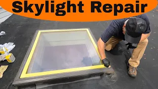 SKYLIGHT LEAK REPAIR : Clean, Fantastic, easy, no mess - Super Silicone Seal