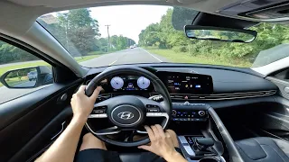 2023 Hyundai Elantra Limited Hybrid: POV Walkaround and Test Drive ASMR