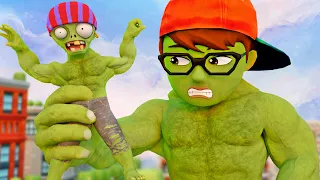 Nick Hulk Vs Zombie Tribe - Scary Teacher 3D Apocalypse