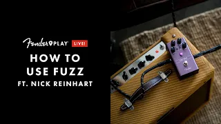 How to Use Fuzz Ft. Nick Reinhart | Learn Songs, Techniques & Tone | Fender Play LIVE | Fender