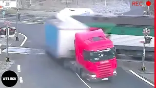 30 Tragic Moments! Trains Crashing into Semi Trucks Got Instant Karma | Idiots In Cars