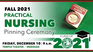 MCC: 2021 Fall Practical Nursing Pinning Ceremony