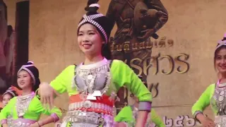 สาวม้งเต้นงานแผ่นดินสมเด็จพระนเรศวรมหาราช-งานกาชาดจังหวัดพิษณุโลก 2565