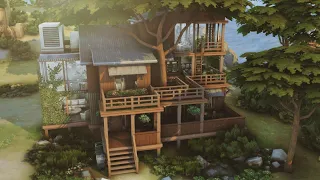 Gardener's Eco House 🌱💡 || The Sims 4 || Speedbuild with Ambience Sounds